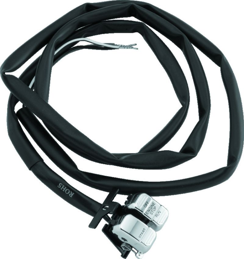 TwinPower 601690 Twin Power 96-13 Big Twin XL V-Rod Chrome Engine Start Stop Switch Replaces H-D 71589-96 71684-06A