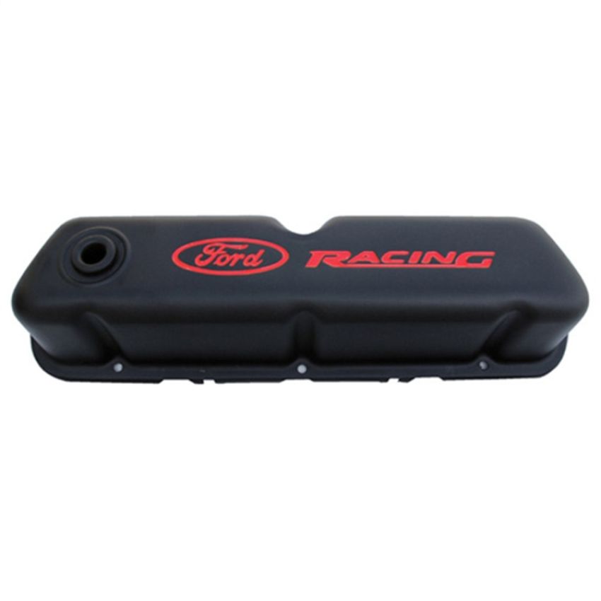 FORD FRD302-072 Black Steel Valve Cover Set w/Ford Racing Logo