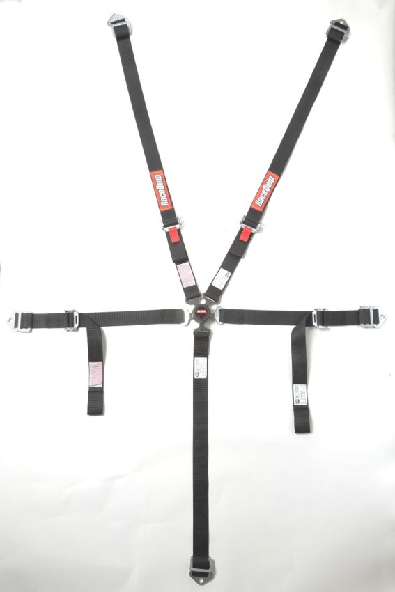 Racequip 739009 Black JR. CAMLOCK 5pt Seat Belt