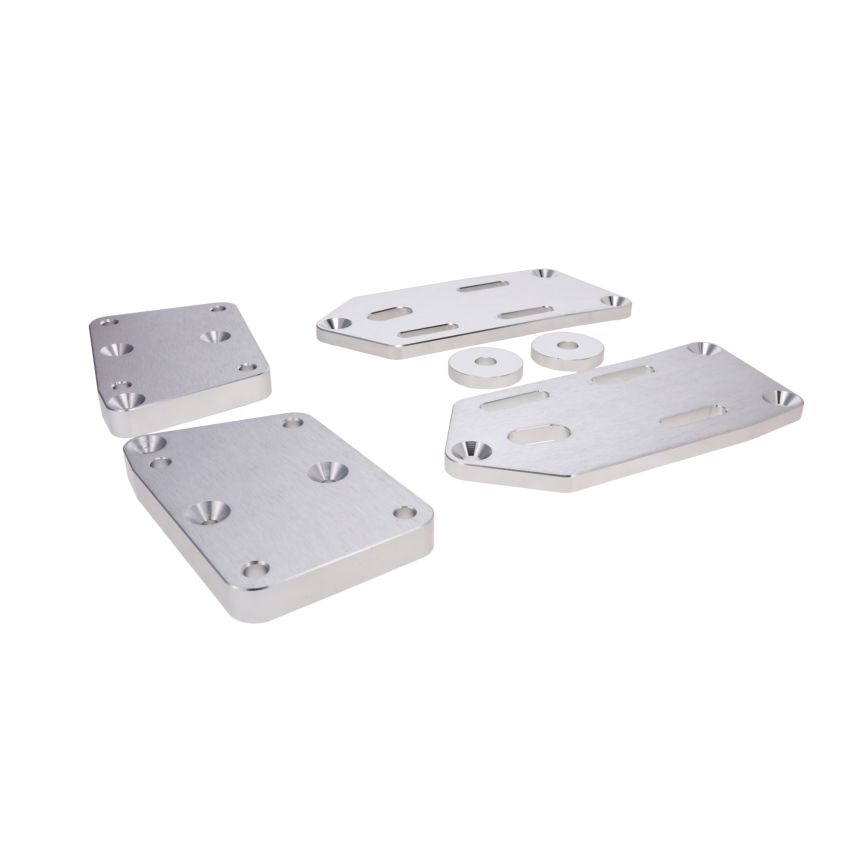 Top Street Performance 81150 TSP GM LS to Ford Fox Body Natural Motor Mount Adapter Plates
