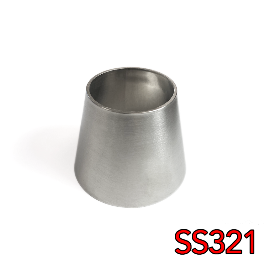 Stainless Bros 707-07650-0000 2in to 3in SS321 Transition Reducer 2.375in Overall Length - 16GA/.065in Wall