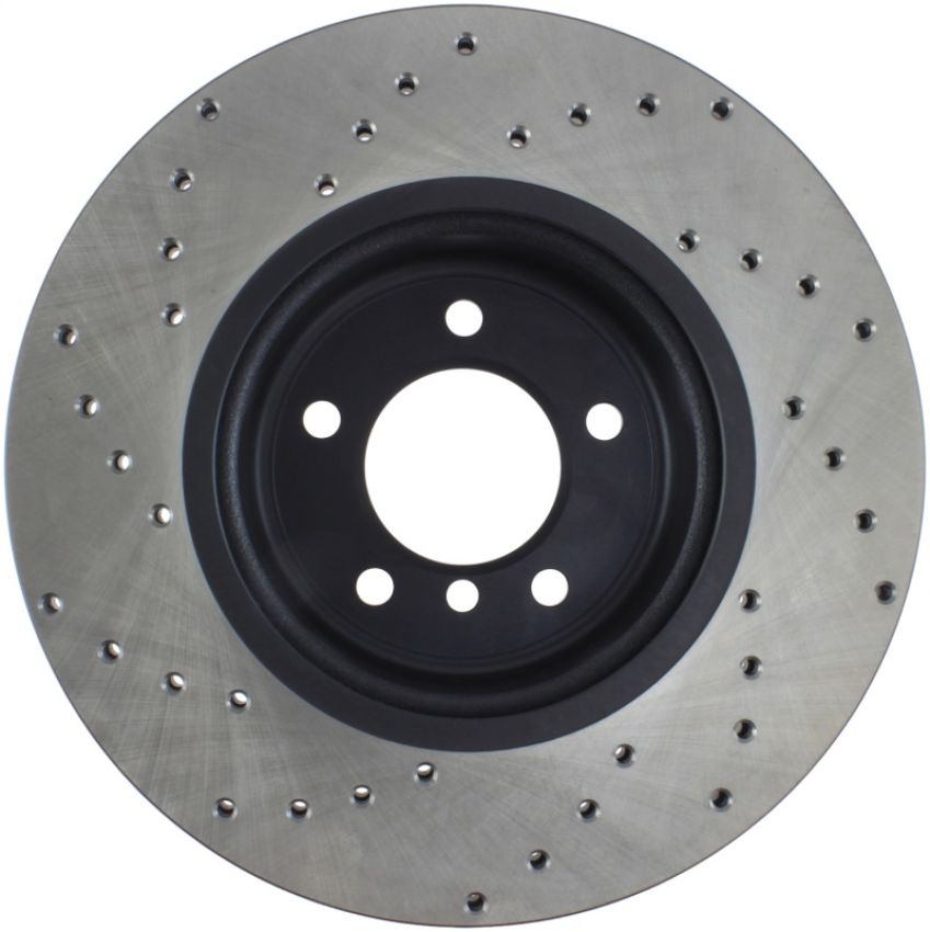 Stoptech 128.34104L Sport Cross Drilled Brake Rotor - Front Right