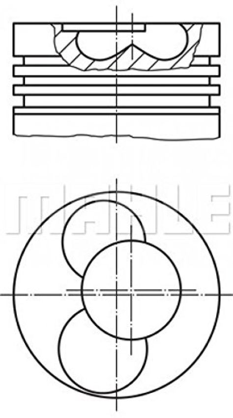 MAHLE 030 40 01 Engine Piston