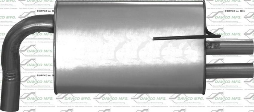 Davico Mfg 812844 Direct fit Muffler