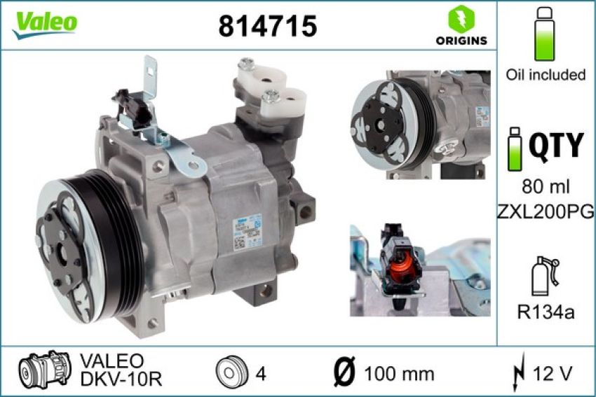 Valeo 814715 2008-2011 Subaru Forester Compressor