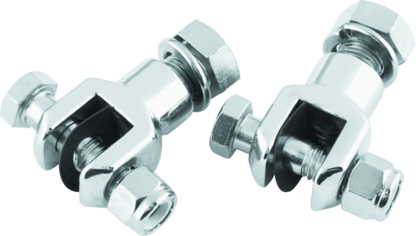 Bikers Choice 150860 L72-98 BT & XL Chrome Footpeg Clevis With Hardware 1/2-20 Male Peg Pr