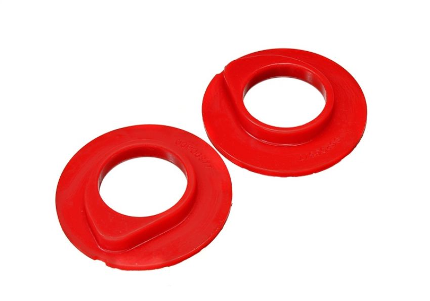 Energy Suspension 4.9108R 90-96 Ford F-150/Ford Bronco Front Coil Spring Isolator Set - Red