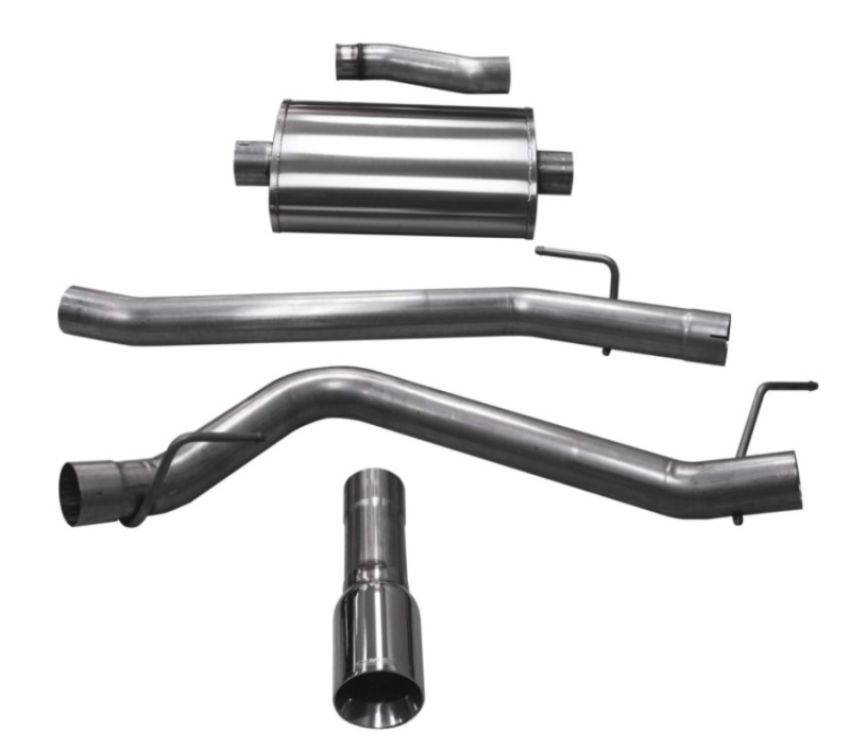 CORSA Performance 21060 Corsa 2020-2024 Jeep Gladiator JT 3.6L Single Side Exit Cat-Back Exhaust w/ Single 4in PolishedTip