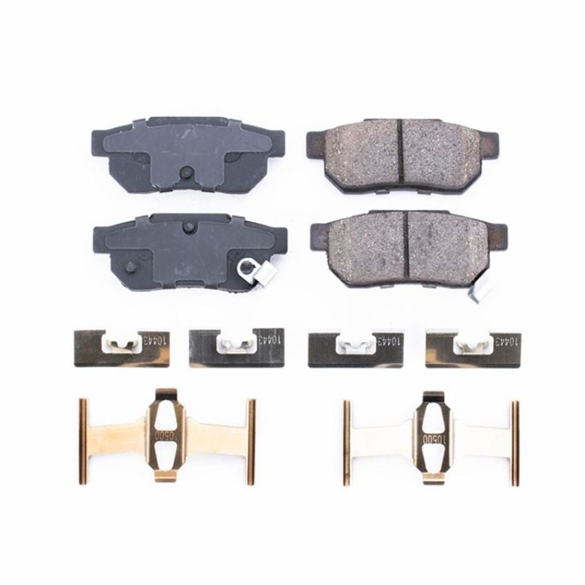 PowerStop 17-374 PowerStop - Z17 Low-Dust Ceramic Brake Pads with Hardware
