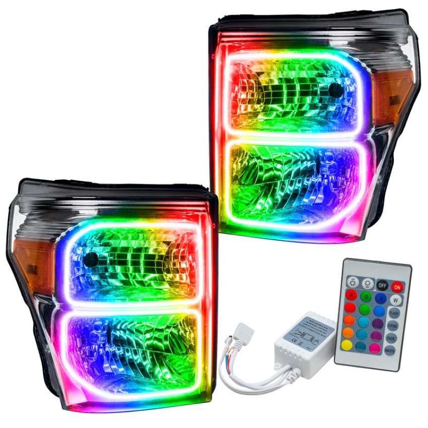 Oracle Lighting 8158-504 LED Pre-Assembled Headlights, Chrome Bezel, ColorSHIFT(tm) - Simple