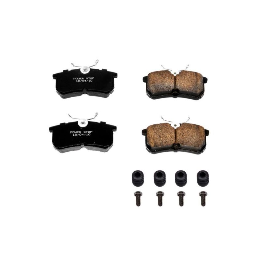 PowerStop 17-886 PowerStop - Z17 Low-Dust Ceramic Brake Pads with Hardware
