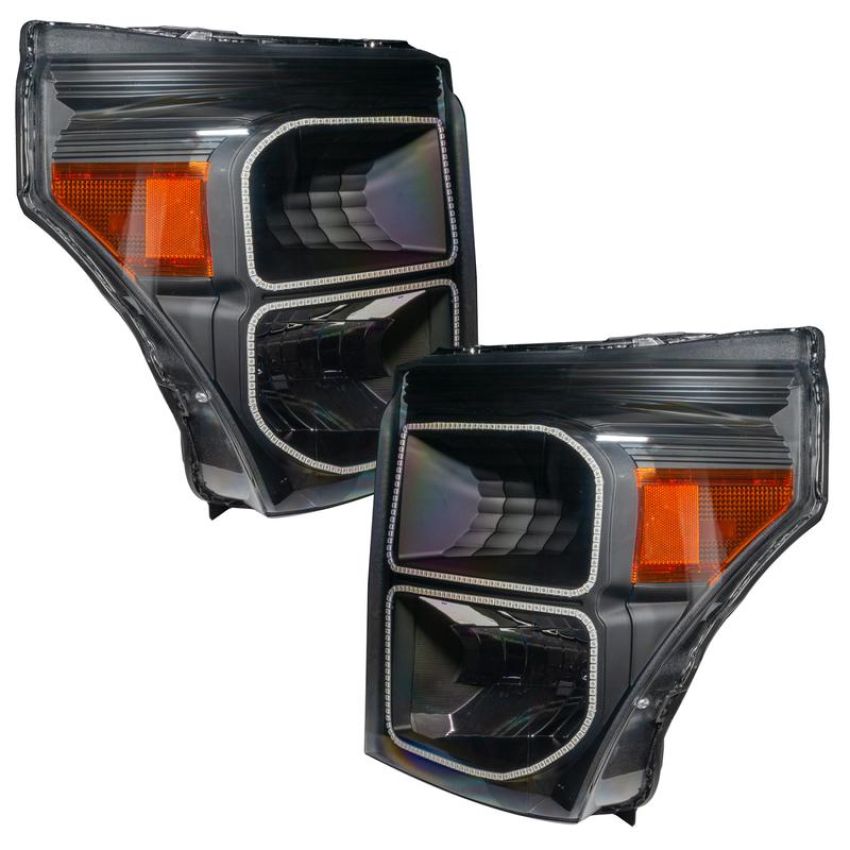 Oracle Lighting 8159-001 LED Pre-Assembled Headlights, Black, White