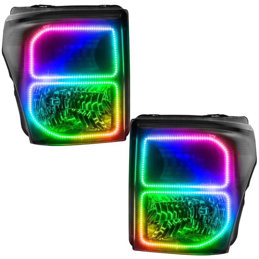 Oracle Lighting 8159-334 LED Pre-Assembled Headlights, Black Bezel, ColorSHIFT(tm) - No Controller