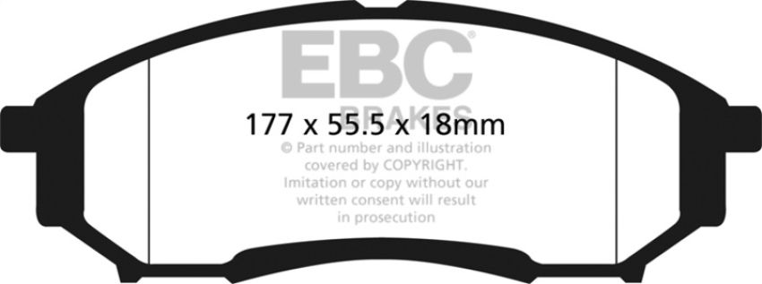 EBC Brakes UD1068 Ultimax OEM Replacement Brake Pads