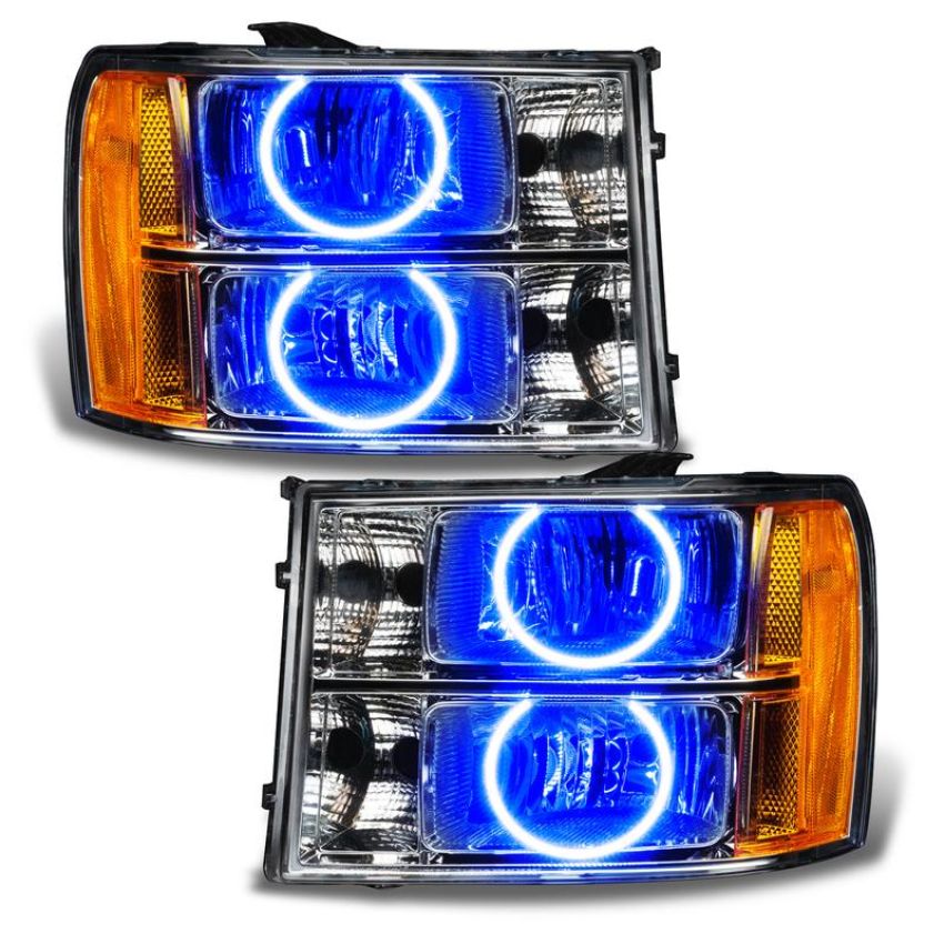 Oracle Lighting 8165-002 SMD Pre-Assembled Headlights, Round Ring Design, Blue