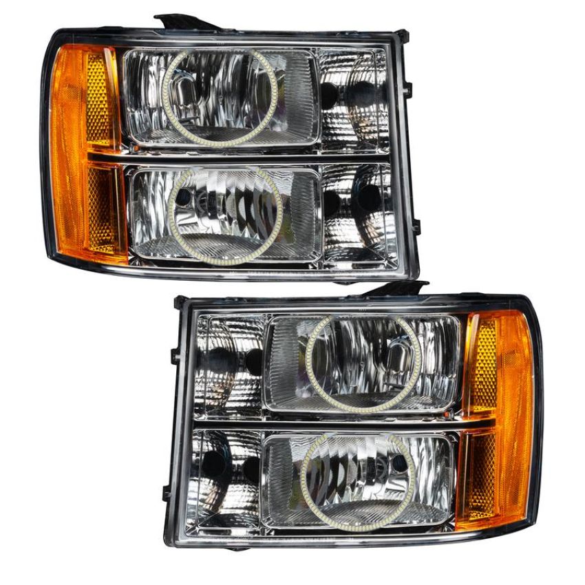 Oracle Lighting 8165-007 SMD Pre-Assembled Headlights, Round Ring Design, UV/Purple