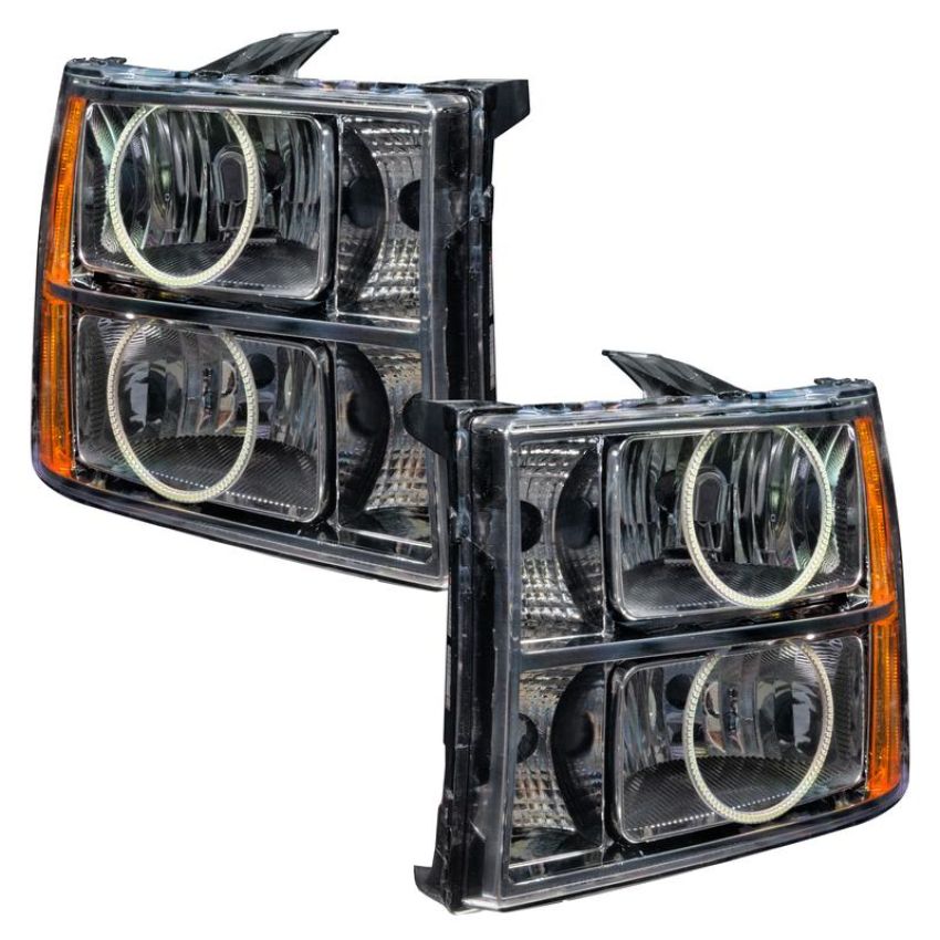 Oracle Lighting 8165-007 SMD Pre-Assembled Headlights, Round Ring Design, UV/Purple