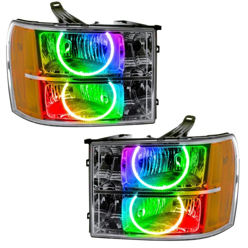 Oracle Lighting 8165-334 SMD Pre-Assembled Headlights, Round Ring Design, ColorSHIFT(tm) - No Controller