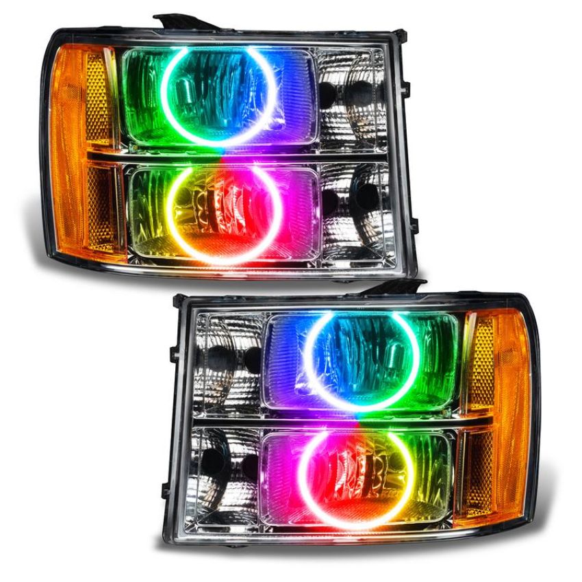 Oracle Lighting 8165-334 SMD Pre-Assembled Headlights, Round Ring Design, ColorSHIFT(tm) - No Controller