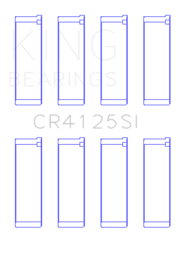 King Subaru EJ15/EJ16/EJ18/EJ20/EJ22/EJ25 (Size 0.75mm) Silicone Bi-Metal Alum Rod Bearing Set