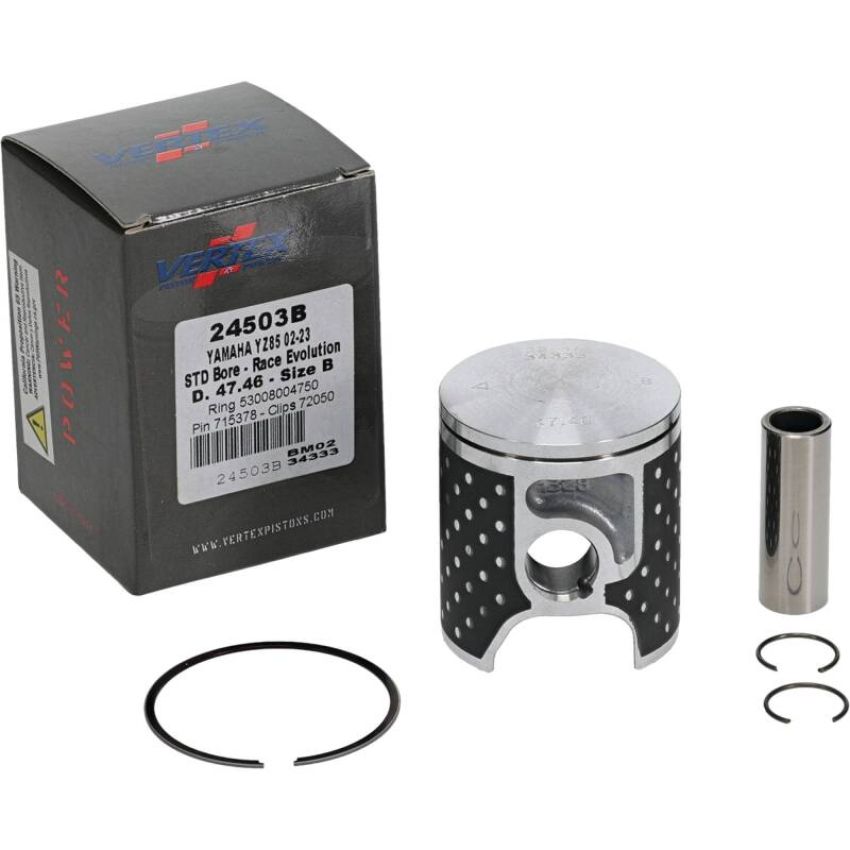 Vertex Pistons 24503B Vertex Piston 02-24 Yamaha YZ 85 85cc Cast Race Evolution Piston Kit