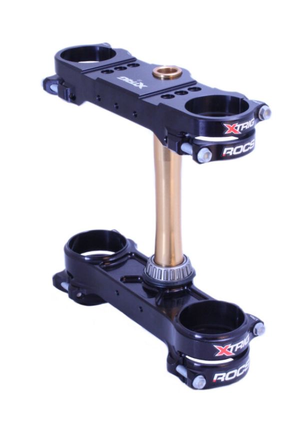 XTrig 501330502101 23+ KTM 125-300 / GasGas/ Husqvarna ROCS Tech Triple Clamp 22 mm. Offset M12 - Black