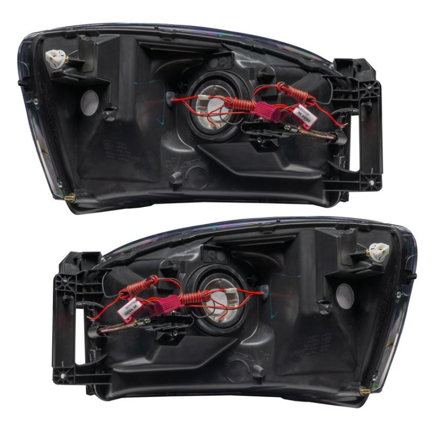 Oracle Lighting 8187-334 SMD Pre-Assembled Headlights, Black Bezel, ColorSHIFT(tm) - No Controller