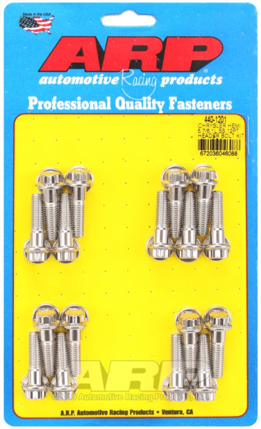 ARP ARP440-1201 Header Bolt Kit 12pt Mopar 5.7/6.1L Hemi