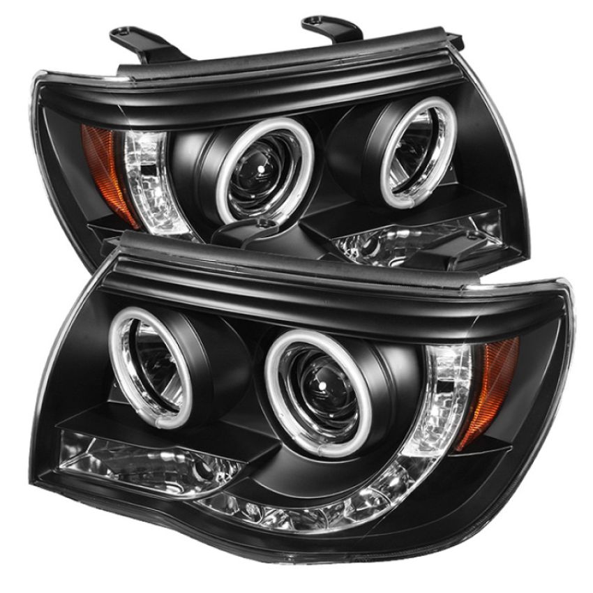 SPYDER 5030283 Projector Headlights - CCFL Halo - Black