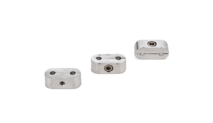 EARLS EAR167203ERL 3/16in. Polished Alum. Hose/Tube Separators-3pk