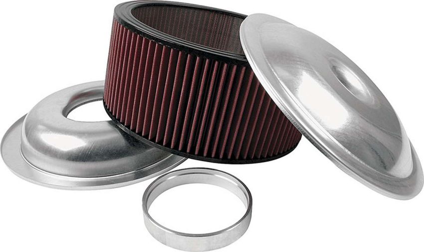 ALLSTAR PERFORMANCE ALL25926 LW 14in A/C Kit Plain 6in Washable Element