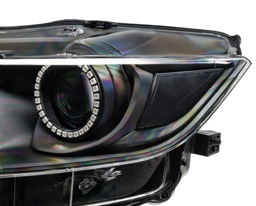 Oracle Lighting 8199-332 2015-2017 Ford Mustang Dynamic RGB+A Pre-Assembled Headlights - Black Edition