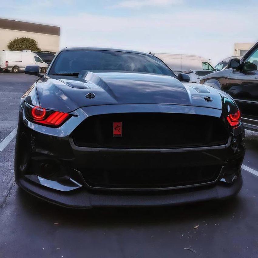 Oracle Lighting 8199-332 2015-2017 Ford Mustang Dynamic RGB+A Pre-Assembled Headlights - Black Edition