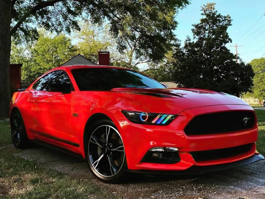 Oracle Lighting 8199-332 2015-2017 Ford Mustang Dynamic RGB+A Pre-Assembled Headlights - Black Edition