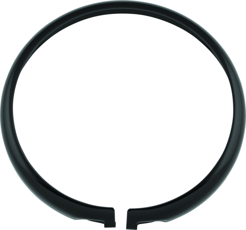 Bikers Choice 666858 5-3/4 Headlight Replcement Black Trim Ring
