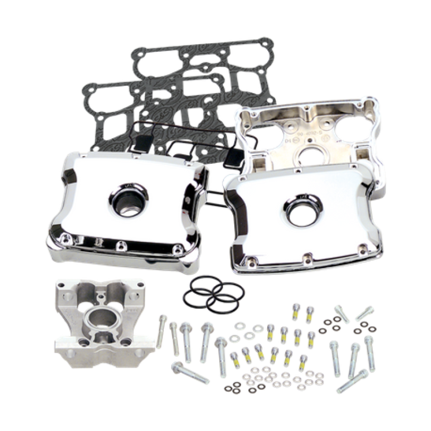S&S Cycle 90-4110 1999+ BT 4-1/8in Rocker Box - Chrome