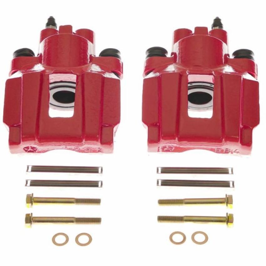PowerStop S4914 Red Powder Coated Calipers