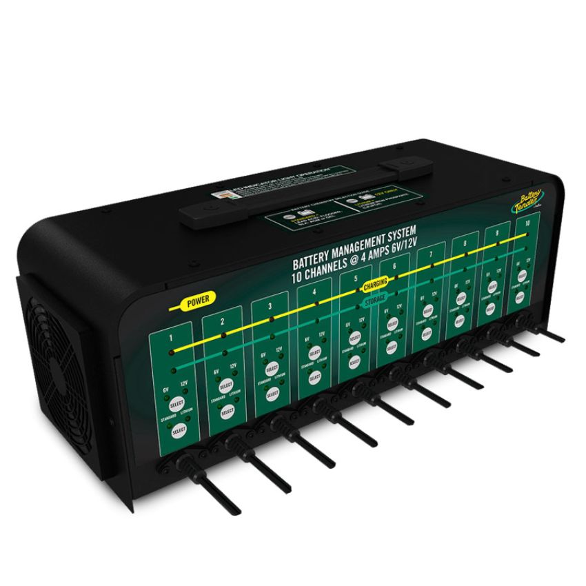 Battery Tender 021-0134-DL-WH 10-Bank 6V/12V 4A Selectable Battery Charger