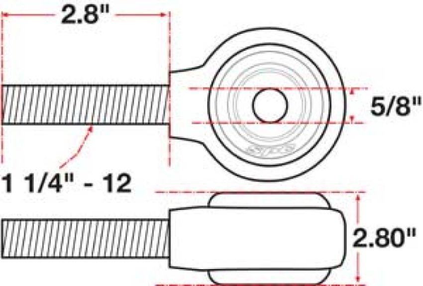 SPECIALTY PRODUCTS COMPANY 15749 XAXIS ROD END BALL JOINT