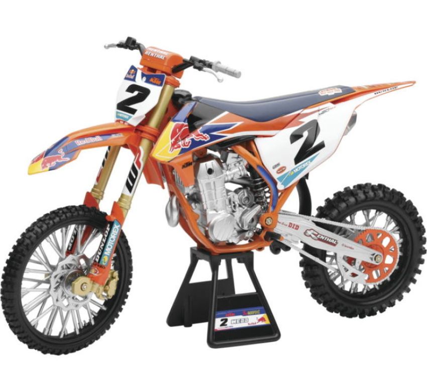 New Ray Toys 49683 Red Bull KTM 450SX-F (Cooper Webb #2)/ Scale - 1:6