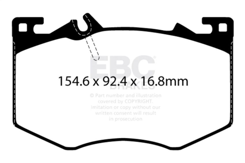 EBC DP52423NDX 2020+ Mercedes-Benz A35 AMG / 2020+ Mercedes-Benz CLA45 AMG (C118) Bluestuff Front Brake Pads