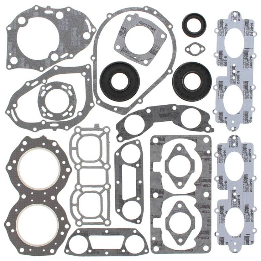 Vertex Pistons 611605 Vertex Gaskets 1996 Yamaha 700 Wave Blaster Complete Gasket Kit w/ Oil Seals
