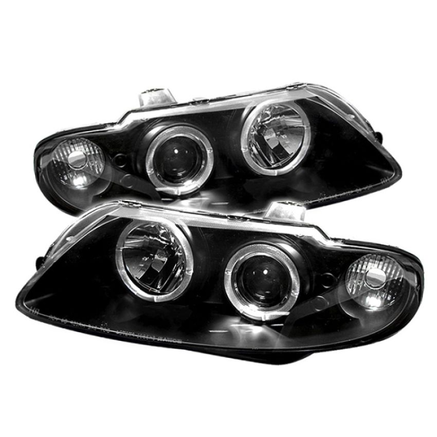 SPYDER 5011749 Projector Headlights - LED Halo - Black