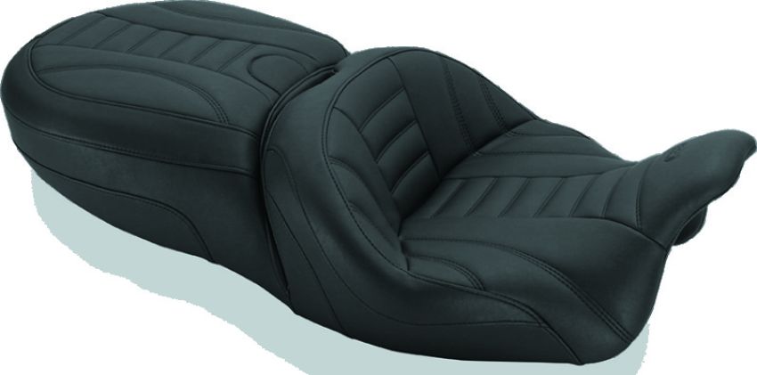Mustang Motorcycle 76152 Mustang V-Star 1100 Daytripper 1PC Seat - Black
