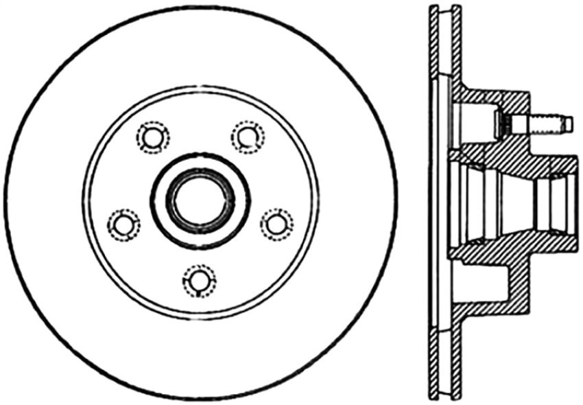Stoptech 127.61010L Slotted & Drilled Sport Brake Rotor