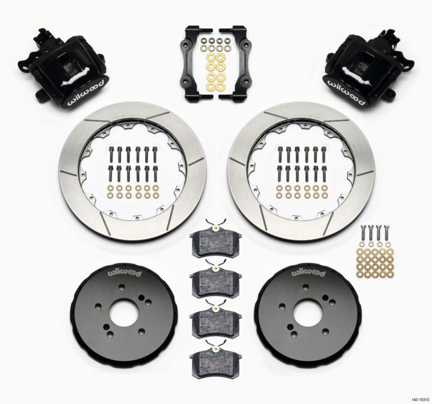 Wilwood 140-10310 Combination Parking Brake Rear Kit 12.88in Honda S2000