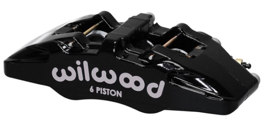 Wilwood 120-13437-BK Caliper-Forged Dynapro 6 5.25in Mount-L/H 1.62/1.12/1.12in Pistons 1.10in Disc
