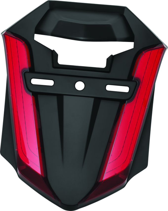 Kuryakyn 3259 Omni L.E.D Rear Fender Cover 18-20 GL1800 Satin Black