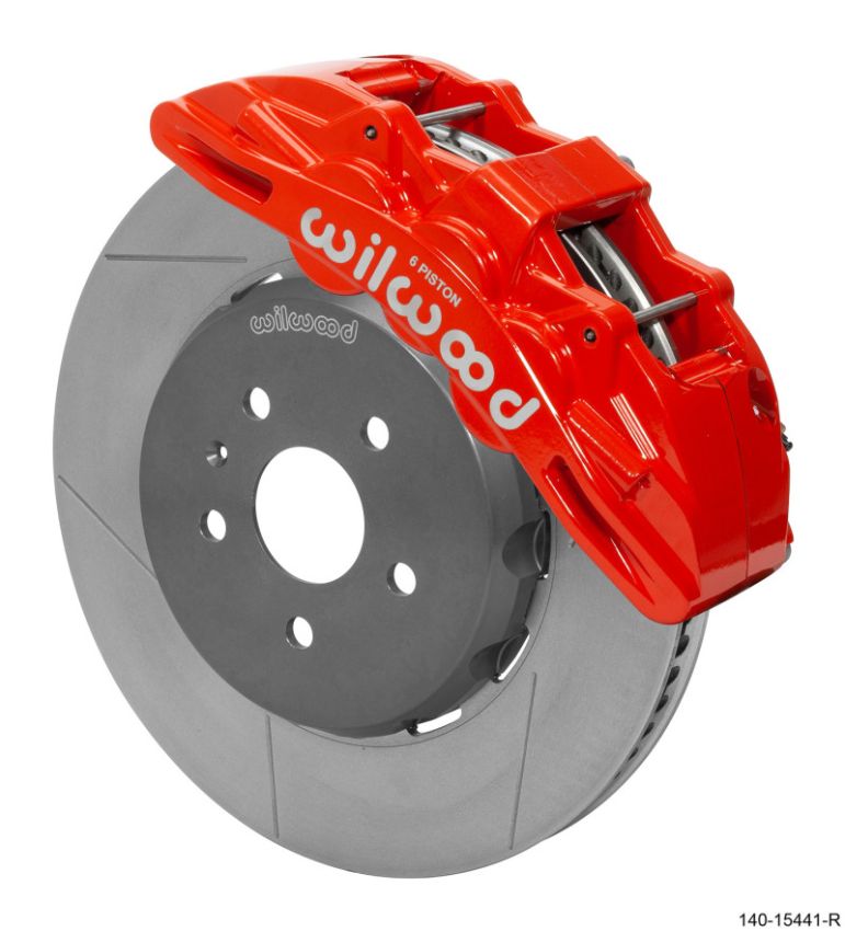 Wilwood 140-15441-R SX6R Front Brake Kit 15in Lug Drive Red Rotor w/ Lines 16-19 Chevrolet Camaro