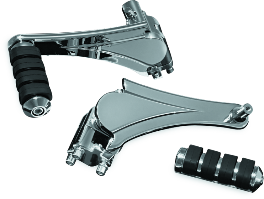 Kuryakyn 4353 Adjustable Passenger Pegs With ISO Small Pegs Chrome